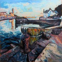 Susan Isaac - Porthleven Harbour and The Ship Inn
